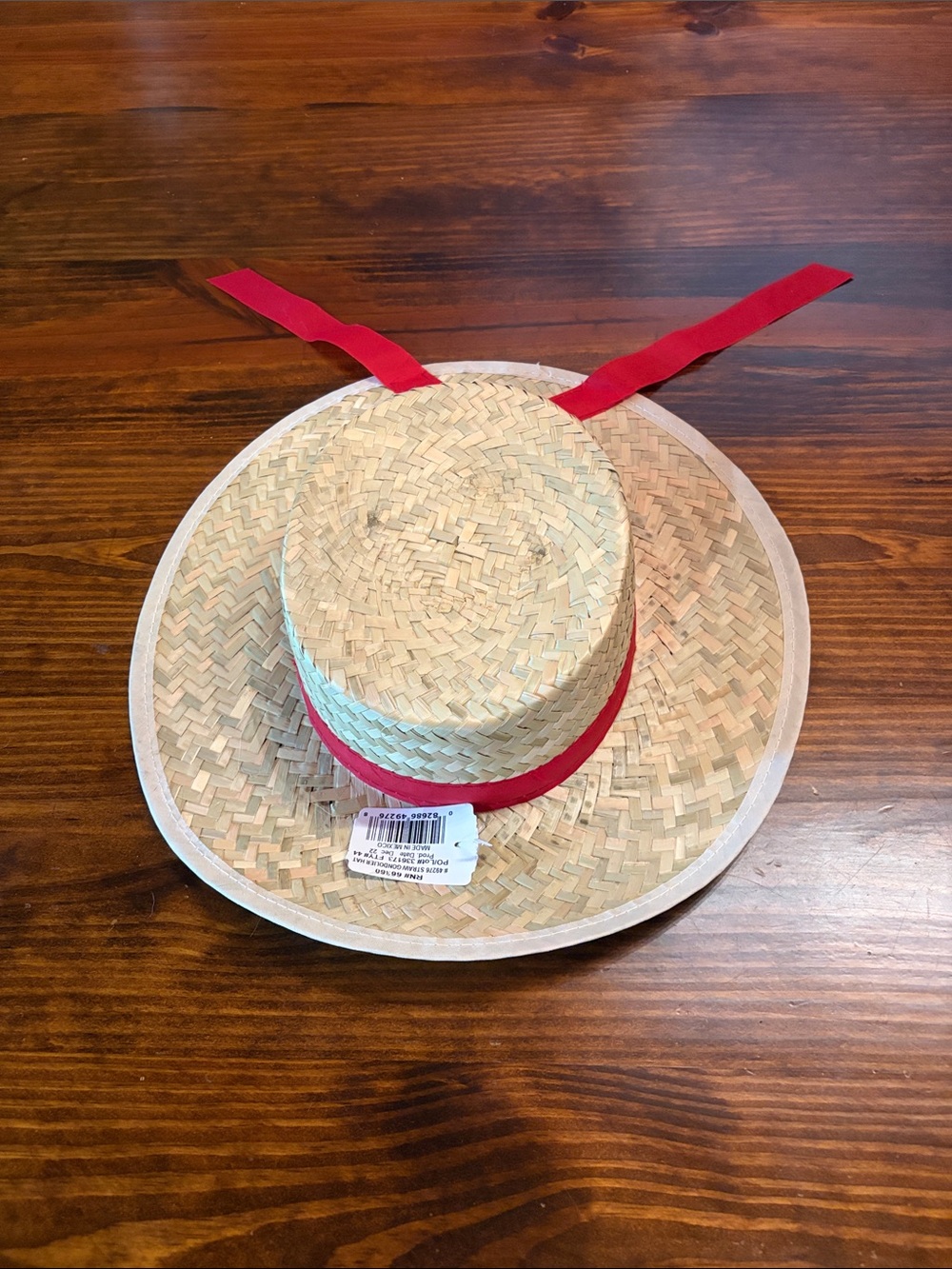 Straw Gondolier Hat